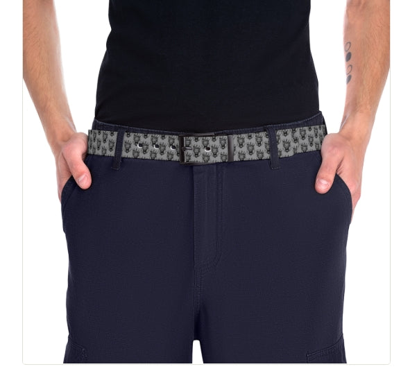 Kingdom Boujie Luxury Dark Gray Bold Lion Belt