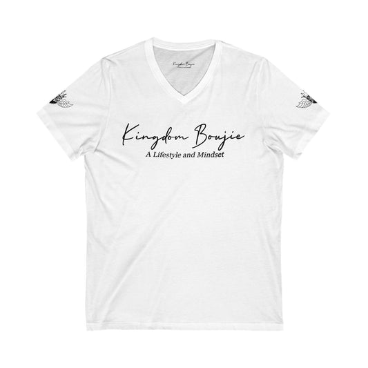 Unisex Jersey Short Sleeve V-Neck Tee