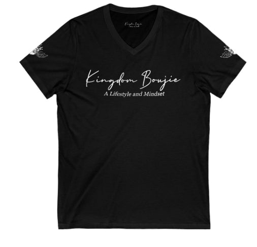 Kingdon Boujie Luxury Signature Wings V-Neck