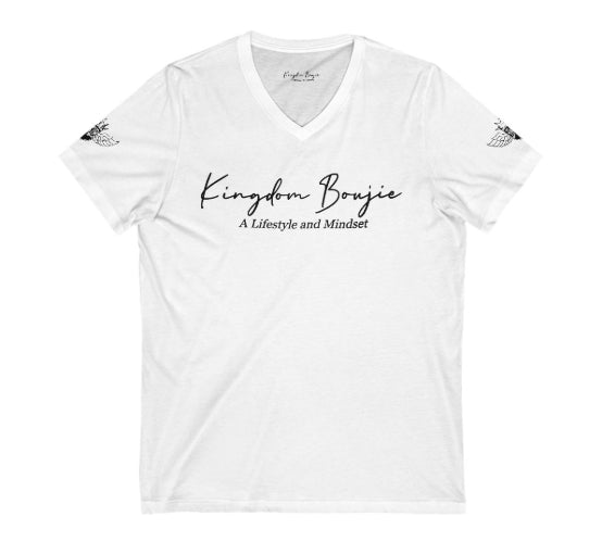 Kingdon Boujie Luxury Signature Wings V-Neck