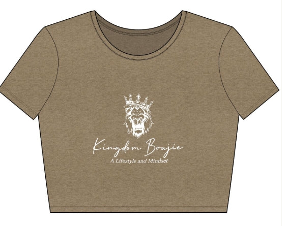 Kingdom Boujie Luxury Signature Crop Tee