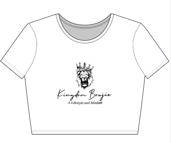 Kingdom Boujie Luxury Signature Crop Tee