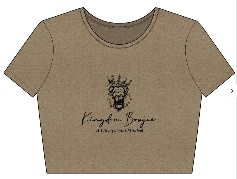 Kingdom Boujie Luxury Signature Crop Tee