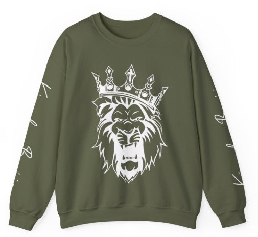 Kingdom Boujie Luxury Bold Lion Crewneck Sweatshirt
