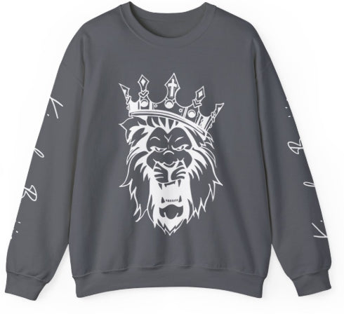 Kingdom Boujie Luxury Bold Lion Crewneck Sweatshirt
