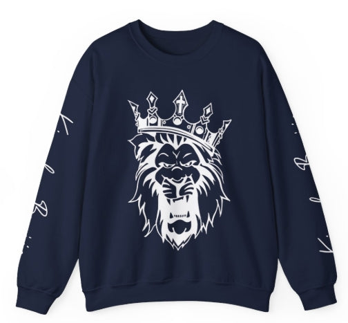 Kingdom Boujie Luxury Bold Lion Crewneck Sweatshirt
