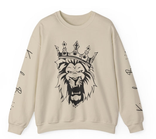 Kingdom Boujie Bold Lion Luxury Crewneck Sweatshirt