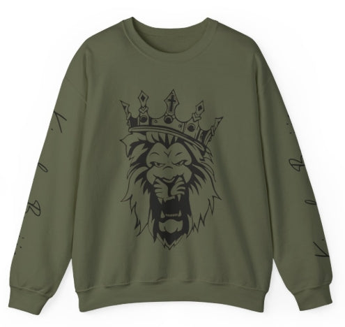 Kingdom Boujie Bold Lion Luxury Crewneck Sweatshirt