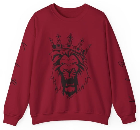 Kingdom Boujie Bold Lion Luxury Crewneck Sweatshirt