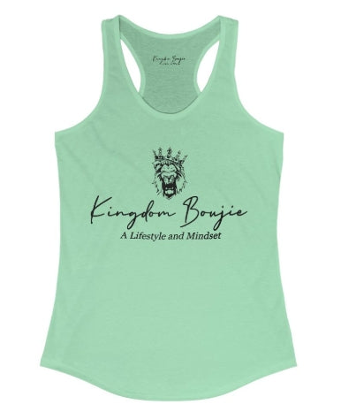 Kingdom Boujie Luxury Signature Racerback Bold Lion Tank Top
