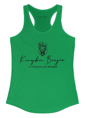 Kingdom Boujie Luxury Signature Racerback Bold Lion Tank Top