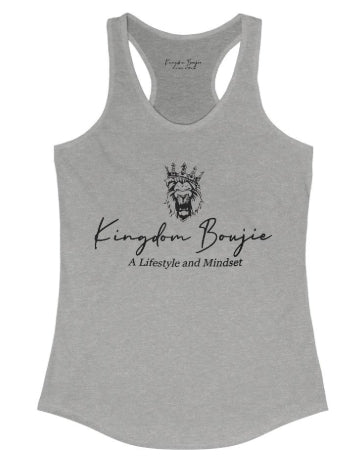 Kingdom Boujie Luxury Signature Racerback Bold Lion Tank Top