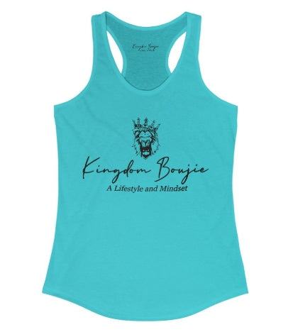 Kingdom Boujie Luxury Signature Racerback Bold Lion Tank Top