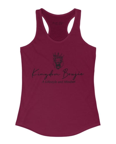Kingdom Boujie Luxury Signature Racerback Bold Lion Tank Top