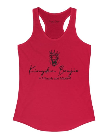 Kingdom Boujie Luxury Signature Racerback Bold Lion Tank Top
