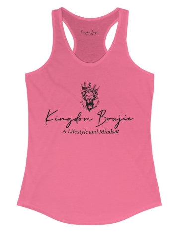 Kingdom Boujie Luxury Signature Racerback Bold Lion Tank Top