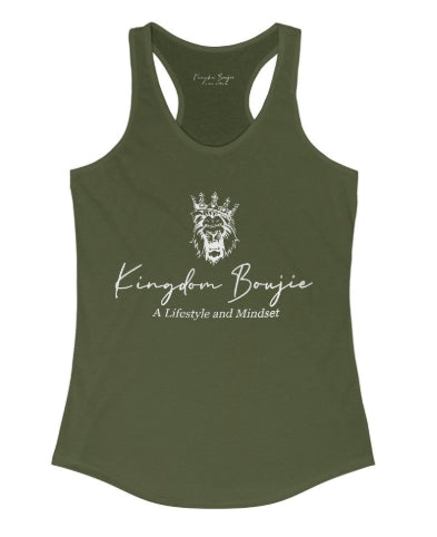 Kingdom Boujie Luxury Bold Lion Racerback Tank Top