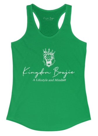 Kingdom Boujie Luxury Bold Lion Racerback Tank Top