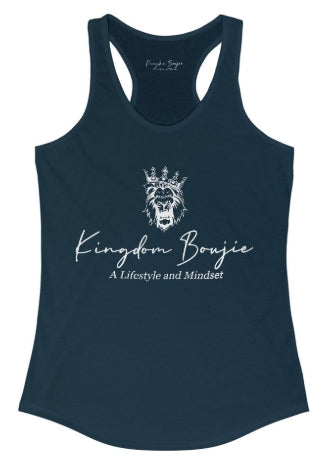 Kingdom Boujie Luxury Bold Lion Racerback Tank Top