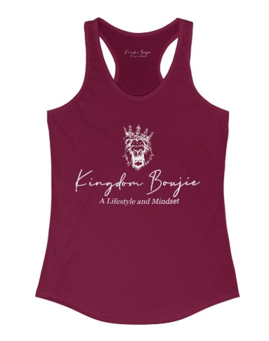 Kingdom Boujie Luxury Bold Lion Racerback Tank Top