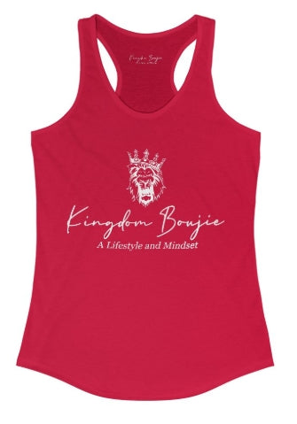 Kingdom Boujie Luxury Bold Lion Racerback Tank Top