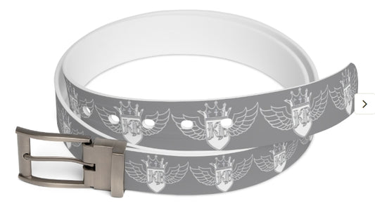 Kingdom Boujie Luxury Gray Eagle Wings Belt