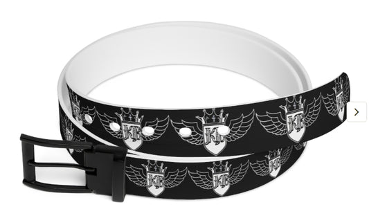 Kingdom Boujie Luxury Black Eagle Wings Belt