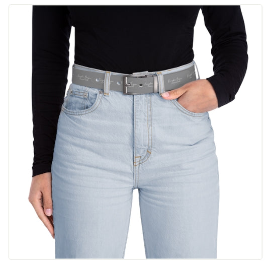Kingdom Boujie Luxury Gray Signature Belt